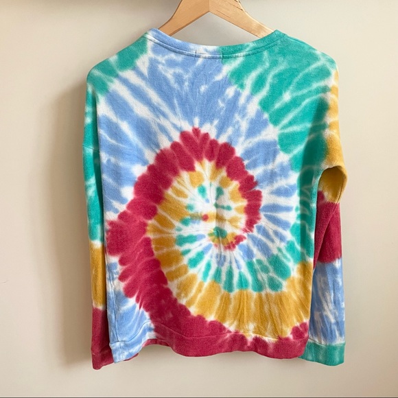 PJ SALVAGE Tie Dye Sweatshirt Size Medium - Picture 3 of 8